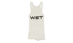 Mowalola Wet Tank Top "White" T303GD PFD