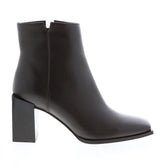Aquatalia Emilee Calf 34L3540-ESP Womens Brown Leather Zipper Ankle & Booties Boots