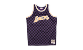 NBA Checked Swingman Jersey "Los Angeles Lakers - Purple / Black" BA8A46 LAL L MYS