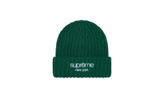 Classic Logo Chunky Ribbed Beanie "FW24 - Dark Green" SU845