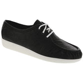 Women's Siesta Lace Up Loafer in Black Larse