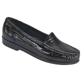 Women's Simplify Slip-On Loafer in Black Croc Wide