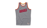 NBA Checked Swingman Jersey "Houston Rockets - Black / White" BA8A45 HRO W MYM