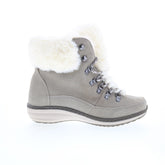 Aetrex Jodie BB291 Womens Gray Suede Lace Up Ankle & Booties Boots
