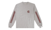 EE LONG SLEEVE T-SHIRT "SS25 - Heather Grey/Maroon" EE646