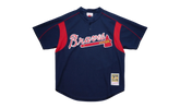 MLB John Smoltz Authentic Batting Practice Jersey "2003 Atlanta Braves – Navy" ABPJAC20009 ABRNAVY03JSM