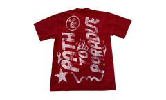 Jesus Emblem T-Shirt "Burgundy" HSR108