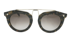 Cat Eye Sunglasses "Striped Khaki" MCM636SK-320