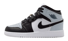 Air Jordan 1 Mid GS "Black Aura Squadron Blue" DQ8423 002