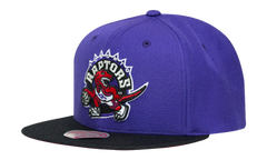 NBA 2-Tone Classic Snapback Cap "Toronto Raptors - Purple / Black" 6HSSJS18093 TRAPRBK