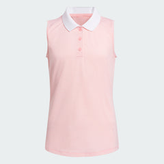 Kids' adidas Ottoman Striped Sleeveless Polo Shirt